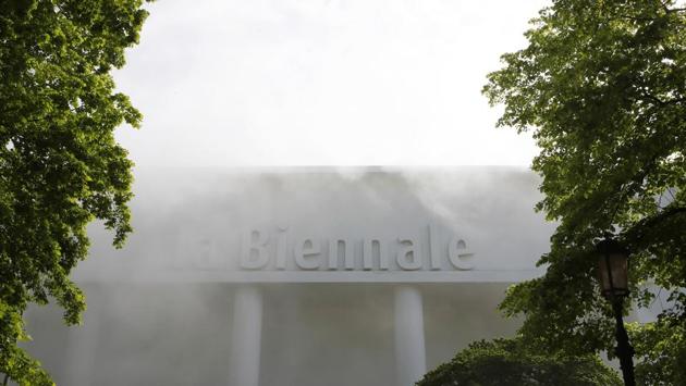 By juxtaposing art to provide comment on world events, Rugoff wants to create conversations and the Giardini Central Pavilion emits a vapour suggestive in a very literal way of thought processes, “questioning the authority of that institution.”. Mist has emerged a major artistic medium across the sprawling exhibition, which extends into 90 national pavilions and manifold collateral events. (Antonio Calanni / AP)