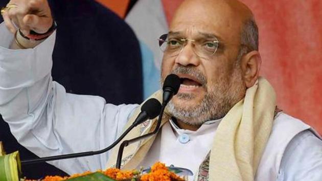 An intervention application has been filed in the Supreme Court seeking action against Bharatiya Janata Party (BJP) president Amit Shah for his statements on Assam’s National Register of Citizens and the Citizenship Act (Amendment) Bill, 2016.(PTI) An intervention application has been filed in the Supreme Court seeking action against Bharatiya Janata Party (BJP) president Amit Shah for his statements on Assam’s National Register of Citizens and the Citizenship Act (Amendment) Bill, 2016.(PTI)