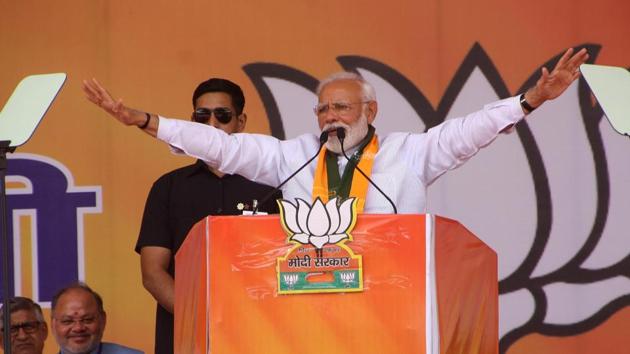 On Saturday in Ghazipur, PM Modi referred to the section of intellectuals who had a few years earlier returned their awards in protest against the growing atmosphere of intolerance in the country. (MANOJ DHAKA/HT PHOTO) On Saturday in Ghazipur, PM Modi referred to the section of intellectuals who had a few years earlier returned their awards in protest against the growing atmosphere of intolerance in the country. (MANOJ DHAKA/HT PHOTO)