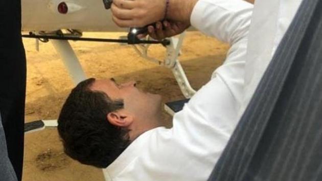 Rahul was campaigning in Himachal Pradesh on Friday when his helicopter developed a snag. (Photo: Instagram.com/rahulgandhi) Rahul was campaigning in Himachal Pradesh on Friday when his helicopter developed a snag. (Photo: Instagram.com/rahulgandhi)