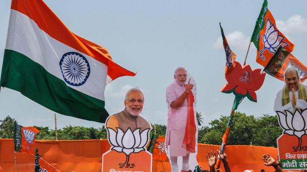 The BJP and RSS affiliates did all they could to position themselves as the main challenger to Banerjee(PTI)