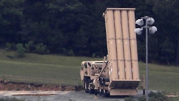 File photo of a U.S. highly advanced missile defense system THAAD, in Seongju, South Korea.(AP)