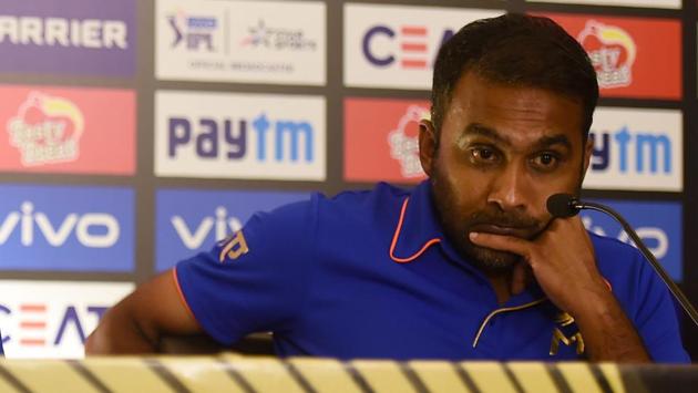 Hyderabad: Mumbai Indians (MI) captain Rohit Sharma along with coach Mahela Jayawardene addresses a press conference ahead of the Indian Premier League 2019 (IPL T20) cricket final match against Chennai Super Kings (CSK) in Hyderabad, Saturday, May 11, 2019.(PTI)