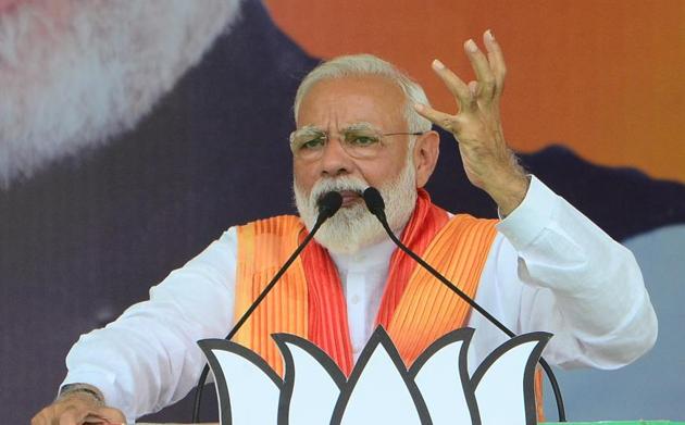 Modi will hold at least 3 more rallies in eastern UP for the last round polls while BJP chief Amit Shah is also scheduled to hold roadshows in key constituencies for the final leg. (HT Photo) Modi will hold at least 3 more rallies in eastern UP for the last round polls while BJP chief Amit Shah is also scheduled to hold roadshows in key constituencies for the final leg. (HT Photo)
