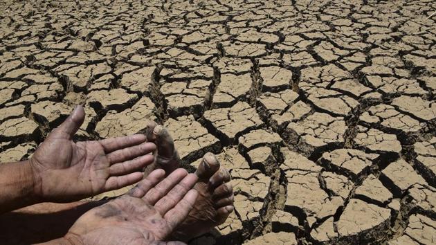 According to rough estimates, more than 21,000 villages in the state are hit, as the state declared drought in 151 tehsils, 318 revenue circles and 4,518 villages. (Vijayanand Gupta/HT Photo) According to rough estimates, more than 21,000 villages in the state are hit, as the state declared drought in 151 tehsils, 318 revenue circles and 4,518 villages. (Vijayanand Gupta/HT Photo)