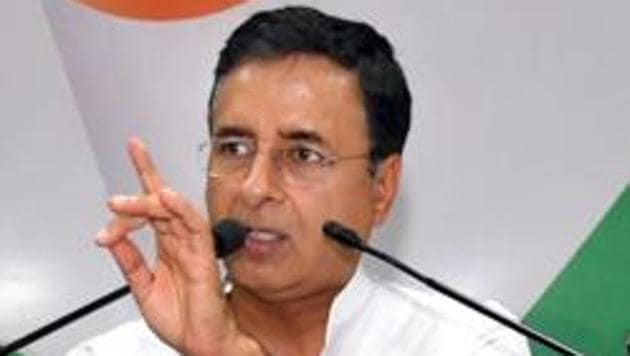 Congress spokesperson Randeep Surjewala(HT File)