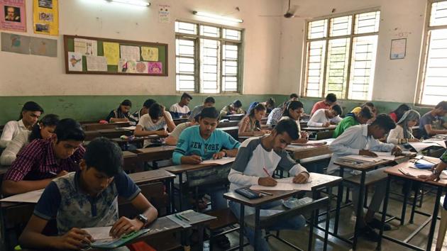 MP board 10th. 12th results 2019 date: Madhya Pradesh Board for Secondary Education (MPBSE) will announce the result of Class 12 and Class 10 examinations 2019 on May 15, said a board official.(Pratham Gokhale/HT file)