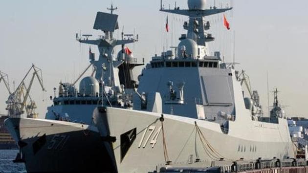 Two Type 052D guided missile destroyers were launched last Friday in China’s Dalian, a coastal city, state-run Global Times reported. (Representative Image/AFP File Photo)