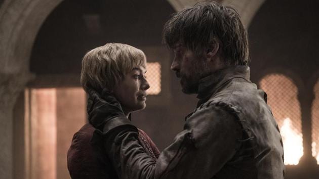 Cersei Lannister and Jaime Lannister in a still from Game of Thrones’ latest episode.(HBO)