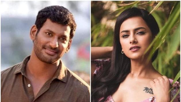 Vishal and Shraddha Srinath will be the lead pair in Irumbuthirai sequel.(Instagram)