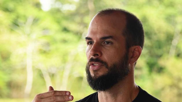 Brazilian ecologist Emiliano Ramalho is the technical and scientific director of the Mamiraua Institute of Sustainable Development. Ramalho coordinates the Providence Project to create a network of high-tech sound sensors to monitor in real time the preservation of biodiversity in the Amazon. (Evaristo Sa / AFP) Brazilian ecologist Emiliano Ramalho is the technical and scientific director of the Mamiraua Institute of Sustainable Development. Ramalho coordinates the Providence Project to create a network of high-tech sound sensors to monitor in real time the preservation of biodiversity in the Amazon. (Evaristo Sa / AFP)