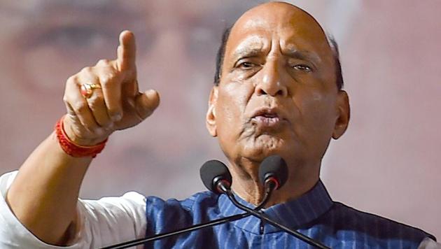 BJP senior party leader Rajnath Singh(PTI file photo)