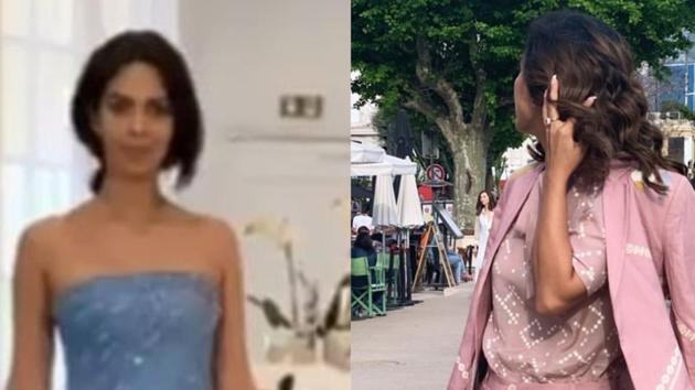 Hina Khan and Mallika Sherawat share pictures from Cannes.