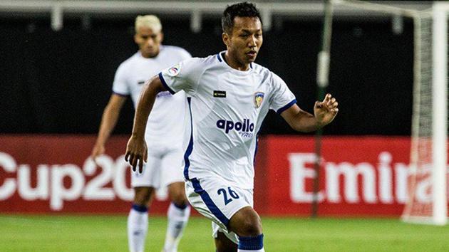 Chennaiyin FC in action against Abahani Dhaka.(Twitter) Chennaiyin FC in action against Abahani Dhaka.(Twitter)
