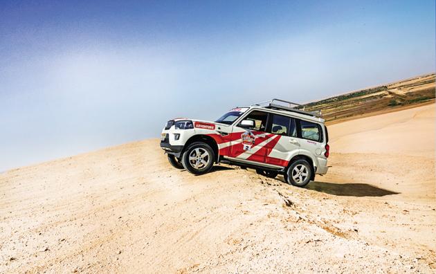 The Mahindra Scorpio’s tall seating position gives a commanding view of the road