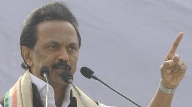 Stalin is scheduled to campaign in support of party candidate Shanmugaiah, contesting in Ottapidaram assembly constituency.(Samir Jana/HT Photo) Stalin is scheduled to campaign in support of party candidate Shanmugaiah, contesting in Ottapidaram assembly constituency.(Samir Jana/HT Photo)