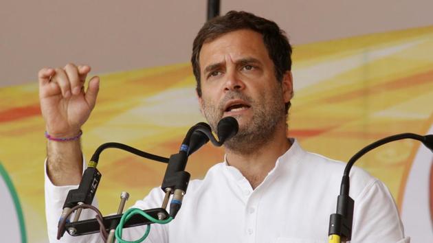 Congress president Rahul Gandhi Wednesday lashed out at Narendra Modi, saying the Prime Minister thinks “only person can run the country” while actually it is the people who run the nation. Gandhi noted that Modi used to make “fun” of former PM Manmohan Singh “but after five years now Modi ji does not make fun of Manmohan ji. Today the country is making fun of him (Modi).” (ANI)