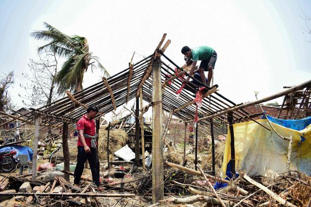 The Odisha government on Wednesday said it suffered damages to its properties worth <span class='webrupee'>?</span>11,942 crore due to Cyclone Fani that hit the state on May 3.(AFP File Photo)