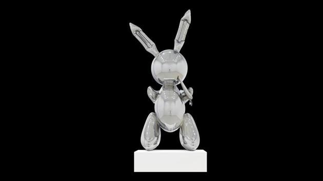 Jeff Koons' 'Rabbit' sculpture sets new auction record for living