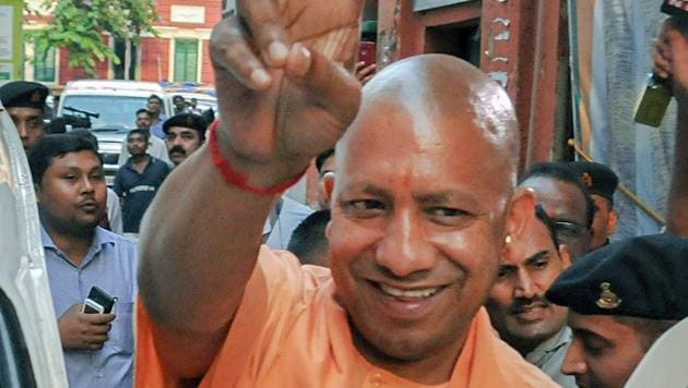 Man objects to the Congress leader using “Ajay Singh Bisht” for Yogi.(PTI Photo)