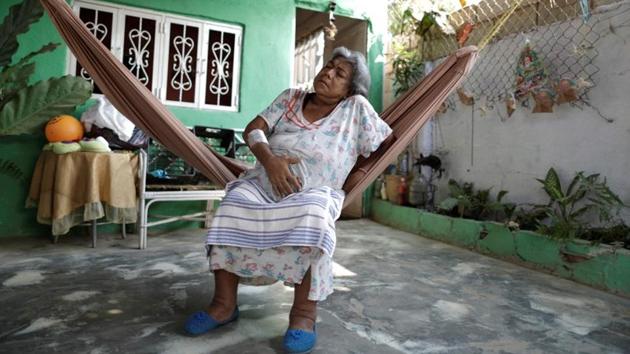 Lesbia Avila said she woke up feeling ill one recent morning after receiving just one hour and 40 minutes of treatment the prior day due to lack of power and equipment shortages at her Maracaibo clinic. “I just ask God that if I die, it will not be of choking,” said Avila, as she lay in a hammock at her home in a working class neighbourhood in western Maracaibo. (Ueslei Marcelino / REUTERS)