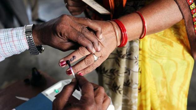 Even as polling in the 2019 general elections enters its last phase on May 19, voting trends in the first four phases suggest Indian women have caught up with men in terms of turnout.(Bloomberg)