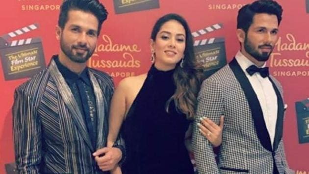 Shahid Kapoor and Mira Rajput were in?Singapore for the inauguration of his wax model at Madame Tussauds.(Instagram)