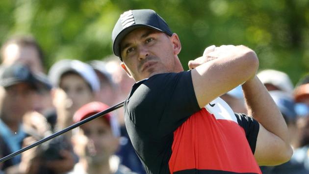 Brooks Koepka of the United States plays a shot. (AFP) Brooks Koepka of the United States plays a shot. (AFP)