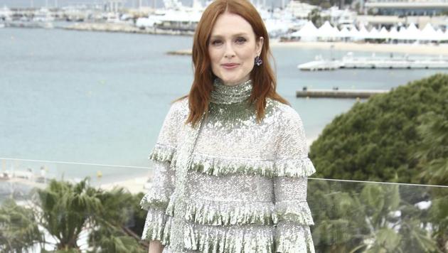 Actress Julianne Moore poses for photographers at the photo call for the film 'The Staggering Girl' at the 72nd international film festival, Cannes, southern France, Friday, May 17, 2019. (Photo by Joel C Ryan/Invision/AP)(Joel C Ryan/Invision/AP)