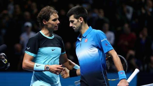 File image of Novak Djokovic and Rafael Nadal (L).(Getty Images)