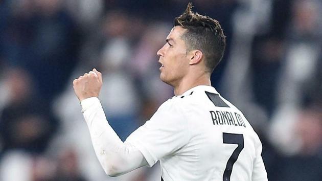 Juventus's Cristiano Ronaldo celebrates after scoring a goal. (AP) Juventus's Cristiano Ronaldo celebrates after scoring a goal. (AP)