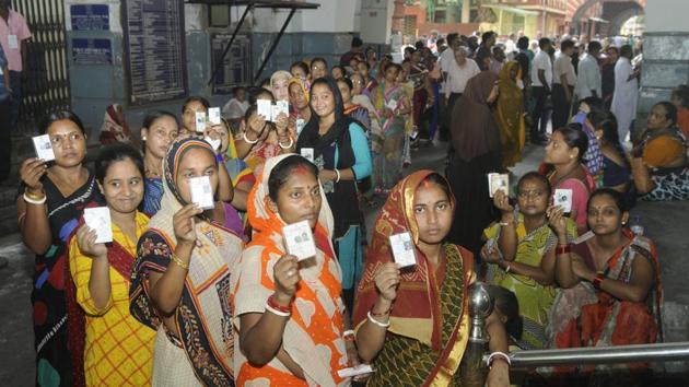 One state on which all exit polls agree is Bihar. All predict a complete sweep for chief minister Nitish Kumar’s Janata Dal (United), the Bharatiya Janata Party (BJP), and their allies over the Mahagatbandhan led by the Rasjtriya Janata Dal and the Congress.(Samir Jana/HT Photo)