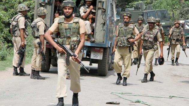 By and large the polls across the valley remained relatively peaceful owing to the heavy presence of security forces and a three-phase election for Anantnag constituency in south Kashmir. (PTI PHOTO) By and large the polls across the valley remained relatively peaceful owing to the heavy presence of security forces and a three-phase election for Anantnag constituency in south Kashmir. (PTI PHOTO)