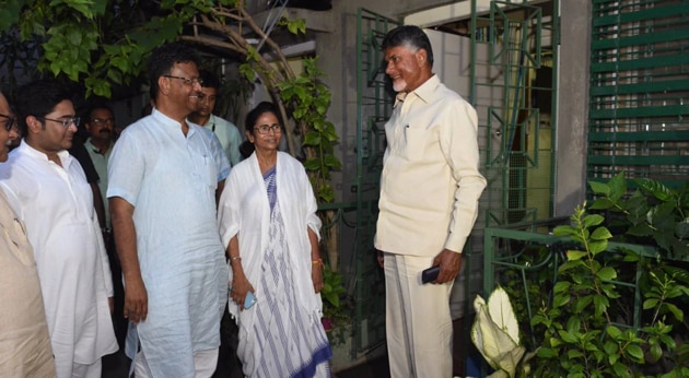 Neither Naidu nor Banerjee spoke to the media after their meeting. (HT Photo) Neither Naidu nor Banerjee spoke to the media after their meeting. (HT Photo)
