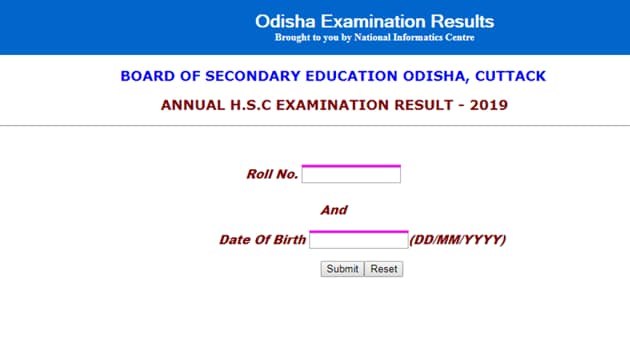 BSE Odisha 10th Result 2019 Live Updates