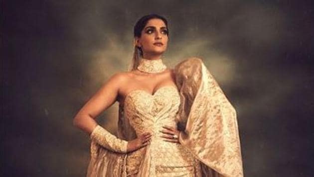 Cannes 2019: Sonam posted her look on her Instagram and wrote, “For the Chopard lanuitdesrois dinner party in Abu Jani Sandeep Khosla.”(Sonam Kapoor Instagram)