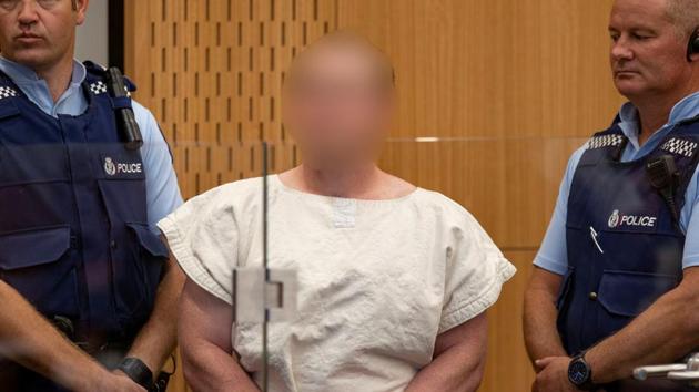 FILE PHOTO: Brenton Tarrant, charged for murder in relation to the mosque attacks, is seen in the dock during his appearance in the Christchurch District Court, New Zealand March 16, 2019.(REUTERS)