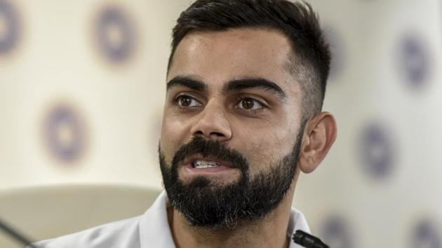 Indian cricket team captain Virat Kohli interacts with media during a press conference.(Kunal Patil/HT Photo)