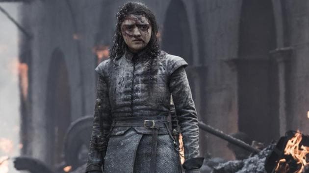 Maisie Williams as Arya Stark in a still from Game of Thrones’ final season.