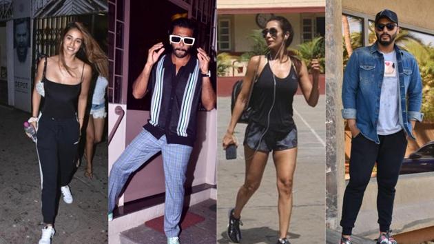 Disha Patani, Ranveer Singh, Malaika Arora and Arjun Kapoor spotted in Mumbai. (Varinder Chawla) Disha Patani, Ranveer Singh, Malaika Arora and Arjun Kapoor spotted in Mumbai. (Varinder Chawla)