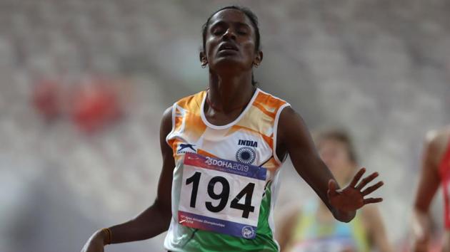 India's Gomathi Marimuthu(AFP)