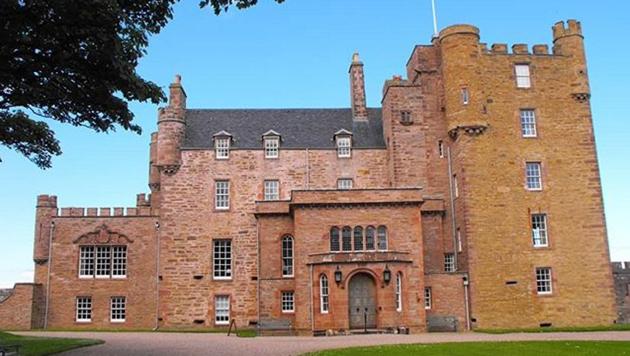 The?luxury bed-and-breakfast is located?in Caithness, on the rugged northern coast of Scotland.(@castleofmey/Instagram)