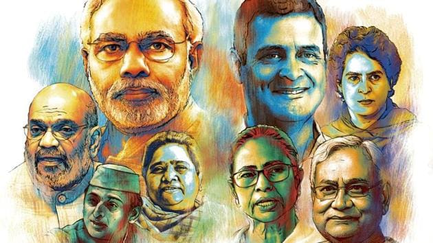 HT takes a hard look at the political fortunes of the country’s top political leaders and what the 2019 Lok Sabha election verdict means for them.(Illustration:Malay Karmakar)