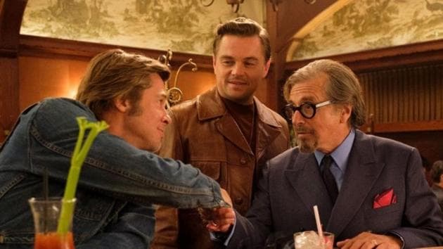 Once Upon A Time In Hollywood stars Brad Pitt, Leonardo DiCaprio and Al Pacino in prominent roles.