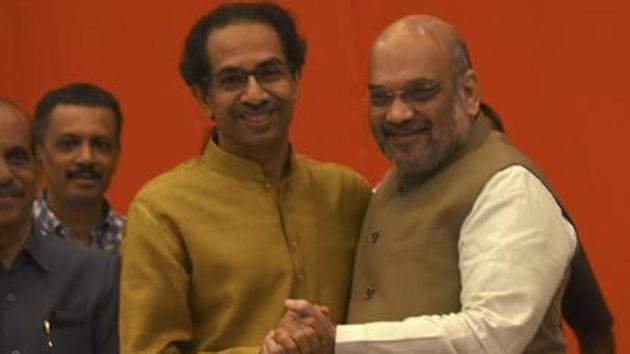 The saffron parties have been elated as Sunday’s exit polls predicted big gains for the NDA. (Vijayanand Gupta/HT Photo) The saffron parties have been elated as Sunday’s exit polls predicted big gains for the NDA. (Vijayanand Gupta/HT Photo)