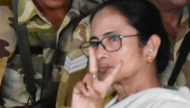 Mamata Banerjee ‘s Trinamool Congress is facing tough challenge from the BJP in West Bengal.(ANI)