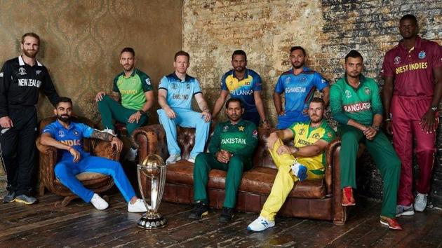 The captains of the 10 teams participating in the ICC World Cup 2019(ICC)