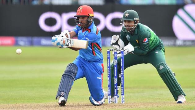 Afghanistan's Hashmatullah Shahidi bats during the 2019 Cricket World Cup warm up match. (AFP) Afghanistan's Hashmatullah Shahidi bats during the 2019 Cricket World Cup warm up match. (AFP)