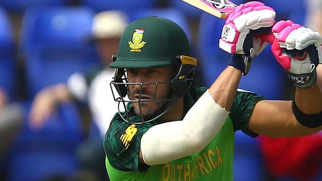 Faf du Plessis in action. (AFP) Faf du Plessis in action. (AFP)