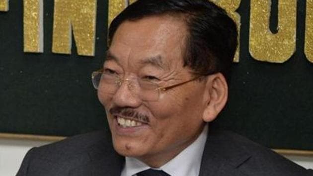 S Golay, ended Chief Minister Pawan Kumar Chamling’s 25-year rule in the border state after a close contest (photo by Diptendu Dutta)(AFP File Photo)